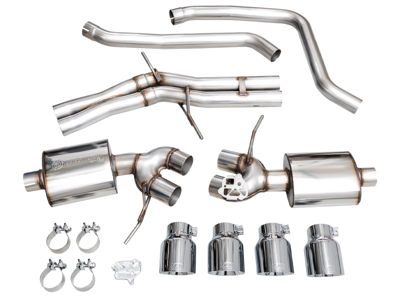 AWE Tuning 2022+ Porsche Macan 2.9TT Touring Edition Catback Exhaust w/ Chrome Silver Tips 3015-42952 3015-42952 Photo - out of package