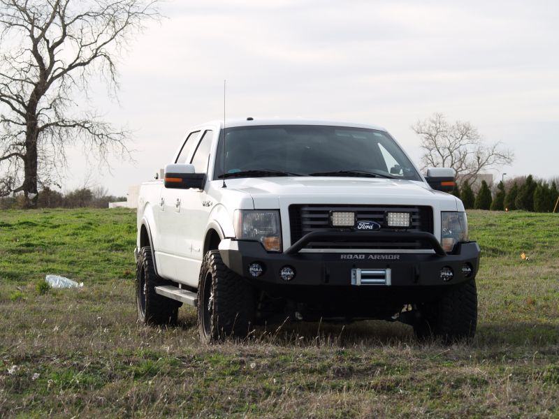 Road Armor 09-14 Ford F-150 Stealth Front Winch Bumper w/Pre-Runner Guard - Tex Blk 66134B 66134B Photo - Primary