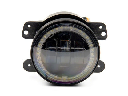 Raxiom 07-18 Jeep Wrangler JK Axial Series 4-In LED Devil Eyes Fog Lights w/ Halo J142667 J142667 Photo - Close Up
