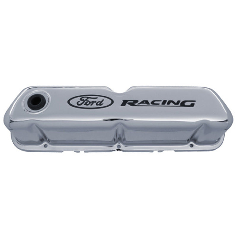 Ford Chrome Steel Valve Cover Set w/Ford Racing Logo FRD302-071 302-071 User 1