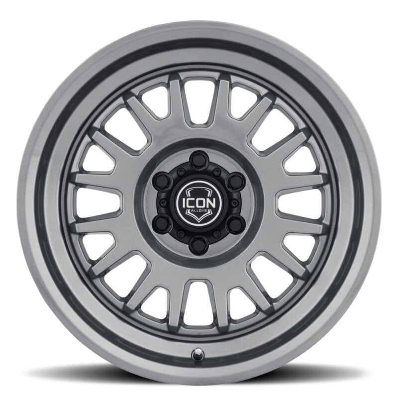 ICON Anza 17x8.5 / 6x5.5 / 25mm Offset / 5.75in BS - Gun Metal Wheel 8217859057GM 8217859057GM Photo - Unmounted