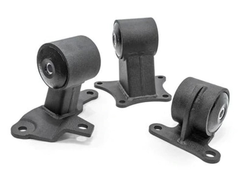 Innovative 90-93 Accord H/F Series Black Steel Mounts 75A Bushings (Auto EX to Manual 94-01 Trans) 29357-75A