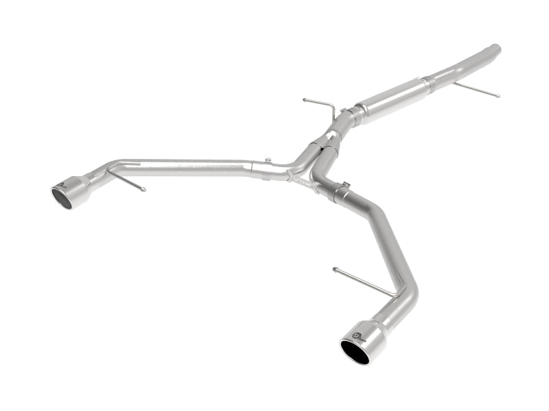 aFe MACHForce XP 3in-2.5in SS Exhaust Axle-Back 17-19 Audi A4 (B9) L4-2.0L (t) - Polished 49-36419-P 49-36419-P Photo - Primary