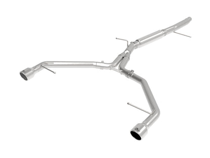 aFe MACHForce XP 3in-2.5in SS Exhaust Axle-Back 17-19 Audi A4 (B9) L4-2.0L (t) - Polished 49-36419-P 49-36419-P Photo - Primary