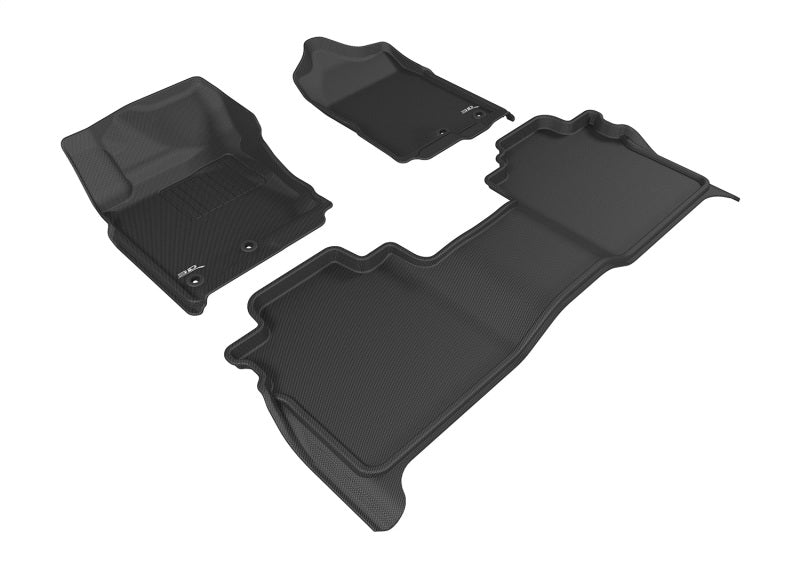3D MAXpider 2016-2019 Nissan Titan Crew Cab Kagu 1st & 2nd Row Floormats - Black L1NS08501509 L1NS08501509 Photo - Primary
