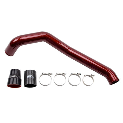 Wehrli 04.5-10 Chevrolet 6.6L LLY/LBZ/LMM Duramax Driver Side 3in Intercooler Pipe - WCFab Red WCF100352-RED WCF100352-RED Photo - Primary