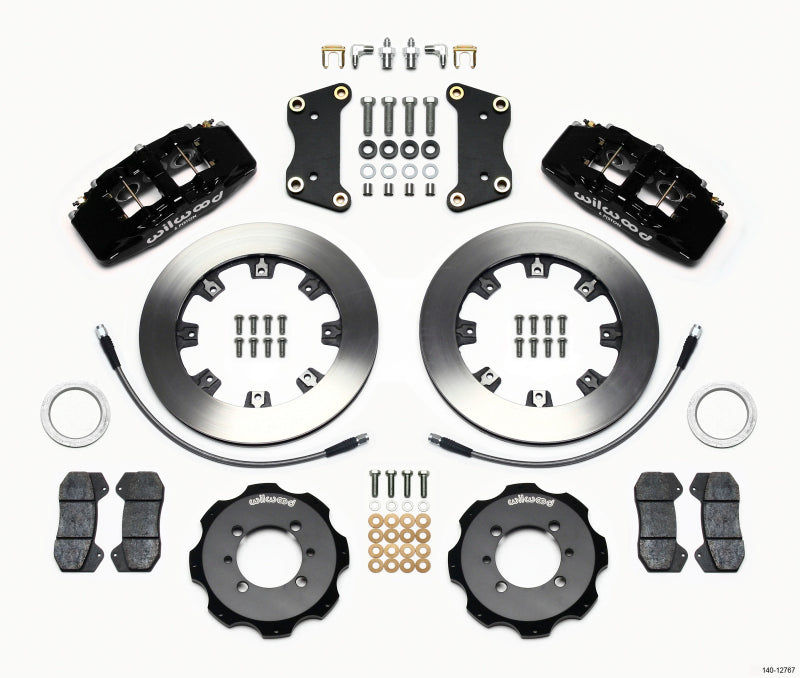 Wilwood Dynapro 6 Front Hat Kit 12.19in 2012 Fiat 500 w/ Lines 140-12767 140-12767 Photo - Primary