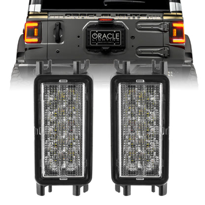 ORACLE Lighting Oracle 2018+ Jeep Wrangler JL Dual Function Reverse LED Modules Flush Tail Light - Amber/White 5915-JL-023 5915-JL-023 Photo - Primary