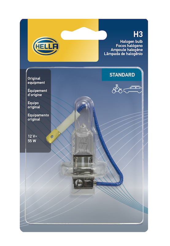 Hella Bulb H3 12V 55W Pk22S T325 Sb H3SB H3SB Photo - in package