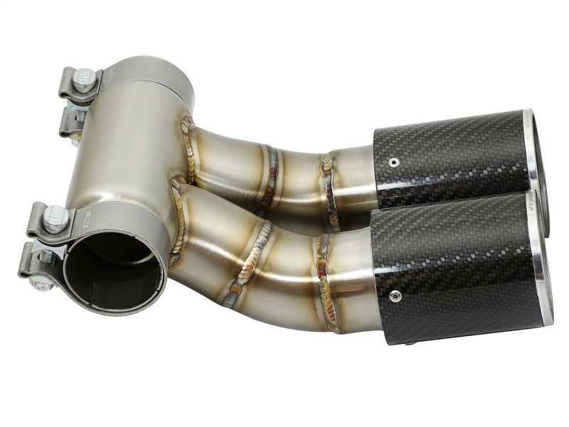 aFe 304 SS EXH Tip Carbon Fiber -  Porsche Cayman S/Boxster S (981) 13-14 49C36413-C Photo - Unmounted