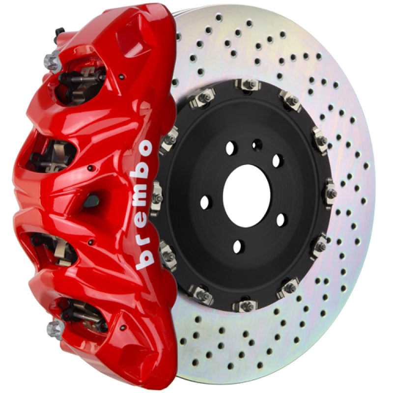 Brembo 21+ F150 Raptor Front GT BBK 8 Piston Cast 412x38 2pc Rotor Drilled-Red 1Q1.9631A2 1Q1.9631A2 Photo - Primary