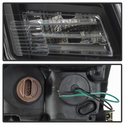 SPYDER xTune 06-09 Ford Fusion Light Bar DRL Projector Headlights - Black (PRO-JH-FFU06-LB-BK) 9042119 9042119 Photo - Unmounted