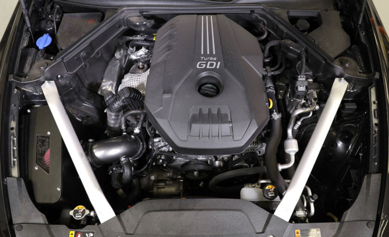 AEM Induction AEM C.A.S. 18-20 Kia Stinger L4-2.0L F/I Cold Air Intake 21-867C 21-867C Photo - Mounted