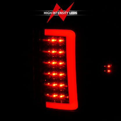ANZO 2007-2013 GMC Sierra LED Tail Lights w/ Light Bar Black Housing Smoke Lens 311389 311389 Photo - Unmounted