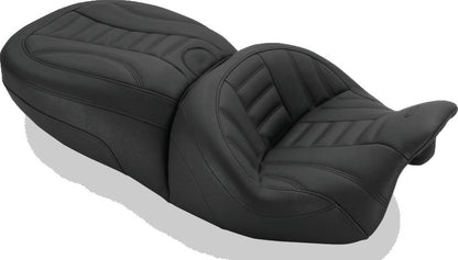Mustang Motorcycle Mustang 15-21 Harley Freewheeler Standard Touring Forward Deluxe 1PC Seat - Black 79596 79596 Photo - Primary