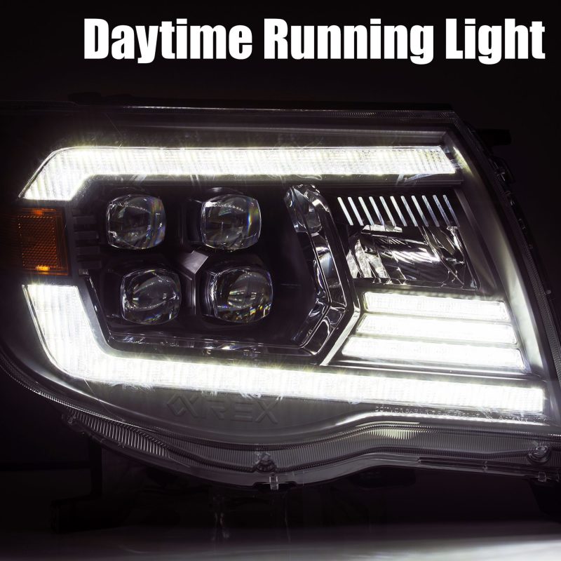 AlphaRex 05-11 Toyota Tacoma NOVA LED Projector Headlights Plank Style Alpha Black w/Activ Light/DRL 880742 880742 User 2