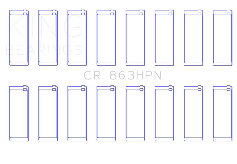 King Engine Bearings King Chrysler 361/383 (Size STD) Performance Rod Bearing Set CR863HPN CR863HPN Photo - Primary