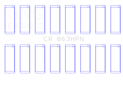 King Engine Bearings King Chrysler 361/383 (Size STD) Performance Rod Bearing Set CR863HPN CR863HPN Photo - Primary