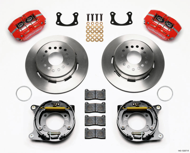 Wilwood Dynapro Dust-Boot P/S Park Brake Kit Red New Big Ford 2.50in Offset 140-13207-R 140-13207-R Photo - Primary