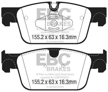 EBC 2017+ Volvo S90 2.0L Turbo Redstuff Front Brake Pads DP32305C DP32305C Photo - Primary