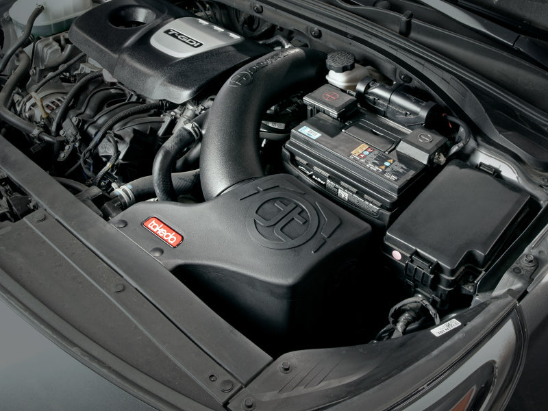 aFe Takeda Momentum Pro 5R Cold Air Intake System 17-20 Hyundai Elantra Sport L4-1.6L (t) 56-70005R 56-70005R Photo - Mounted