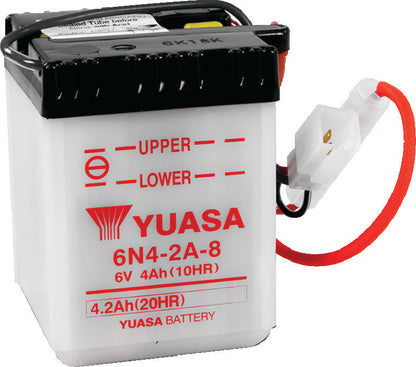 Yuasa Battery Yuasa 6N4-2A-8 Conventional 6 Volt Battery YUAM2648A YUAM2648A Photo - Primary