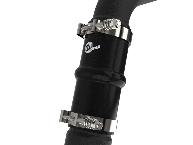 aFe RAM 1500 20-22 V6-3.0L (td) BladeRunner 2-1/2in & 3in Aluminum Hot Charge Pipe Black 46-20598-B 46-20598-B Photo - Close Up