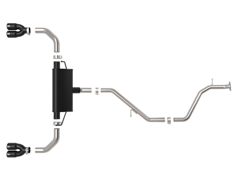 aFe 19-21 Lexus UX200 Takeda 2in - 2.5in. 304 SS Cat-Back Exhaust System w/ Black Tip 49-36054-B 49-36054-B Photo - Unmounted