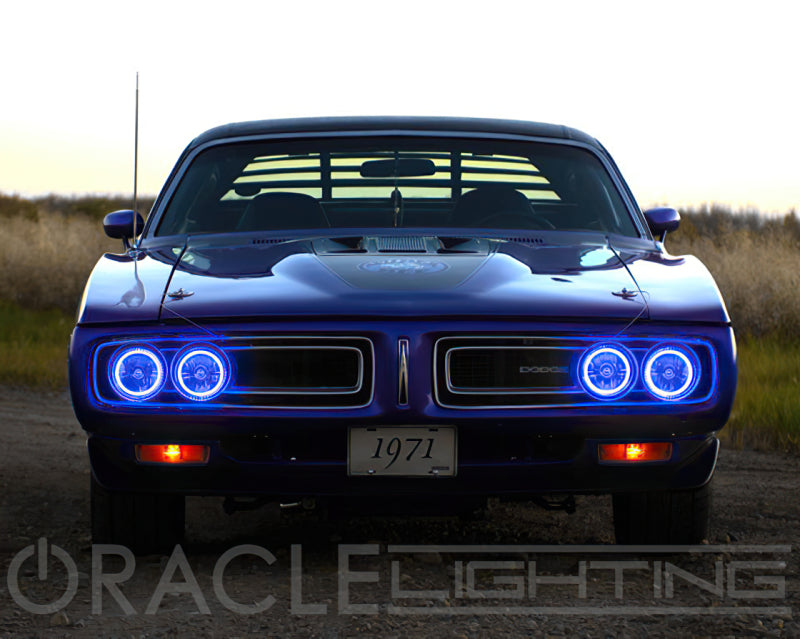 ORACLE Lighting Oracle Pre-Installed Lights 5.75 IN. Sealed Beam - Blue Halo 6904-002 6904-002 Photo - lifestyle view