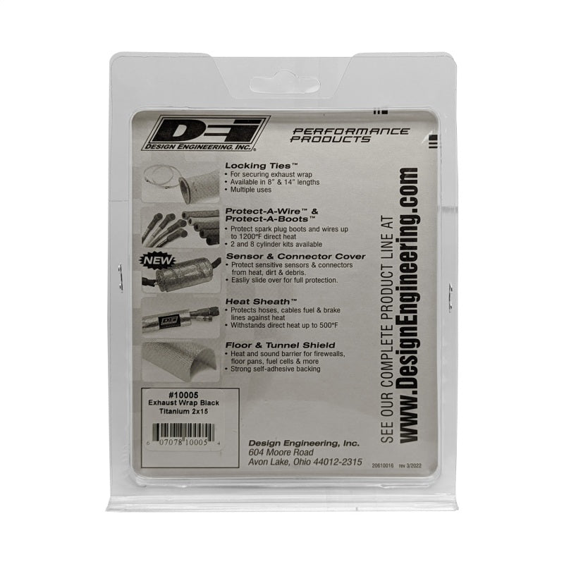 DEI Exhaust Wrap 2in x 15ft - Titanium - Black 10005 10005 Photo - Unmounted