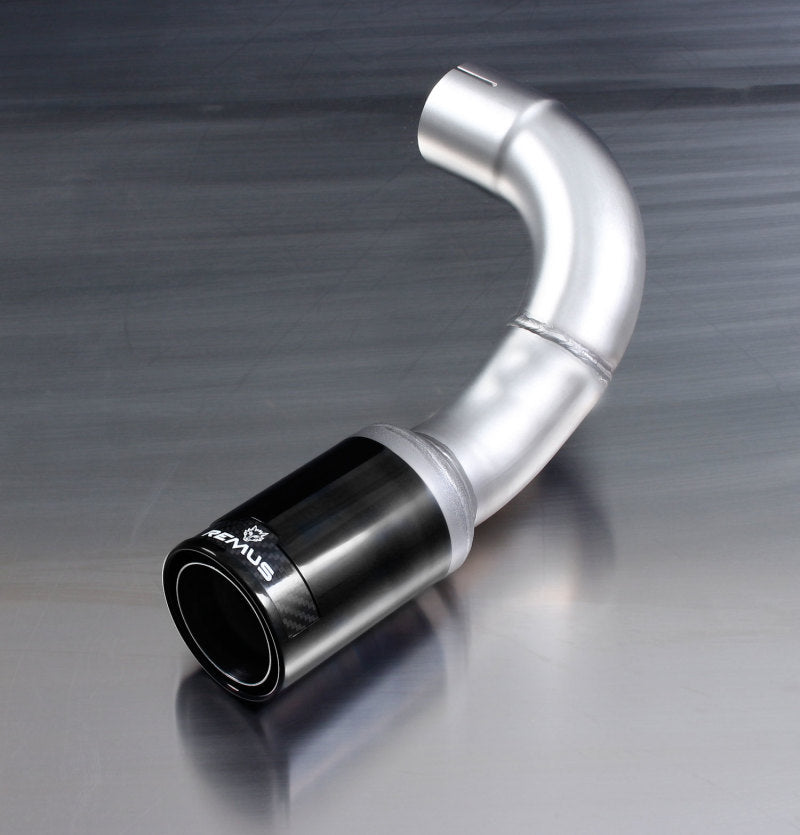 Remus 2011 BMW 1 Series F20/F21 84mm Black Chrome Straight w/Carbon Insert Tail Pipe Set 087011 1683CB 087011 1683CB Photo - Primary