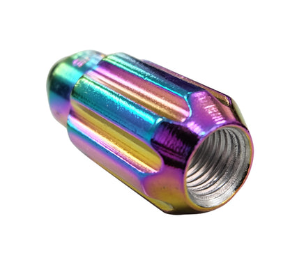 NRG M12 x 1.5 Steel Lug Nut Set  Bullet Shape 21 pc Neochrome W/ Lock Key LN-LS500MC-21 Photo - Primary