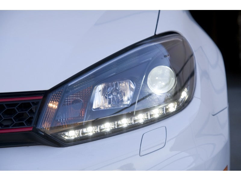 Spyder Volkswagen Golf/GTI 10-13 Projector Headlights Halogen Model- DRL Blk PRO-YD-VG10-DRL-BK 5012111 5012111 User 1