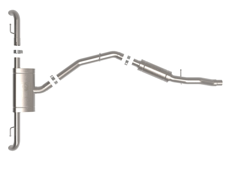 aFe MACH Force-Xp 17-21 Audi Q5 L4-2.0L (T) 3in to 2.5in Stainless Steel Cat-Back Exhaust System 49-36447 49-36447 Photo - Unmounted