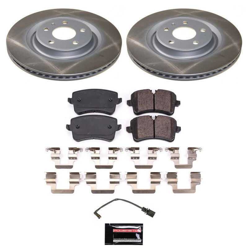 PowerStop Power Stop 13-18 Audi A7 Quattro Rear Semi-Coated Rotor Kit SC6139 SC6139 Photo - Primary