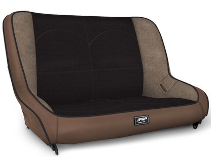 PRP Seats PRP Jeep CJ7/YJ Low Back Rear Bench - Tan / Black A3610-36-64 A3610-36-64 Photo - Primary