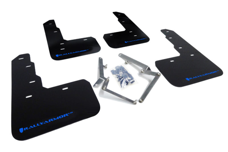 Rally Armor  17-18 Honda Civic Type R (Type R Only) UR Black Mud Flap MF47-UR-BLK/BL Photo - Primary