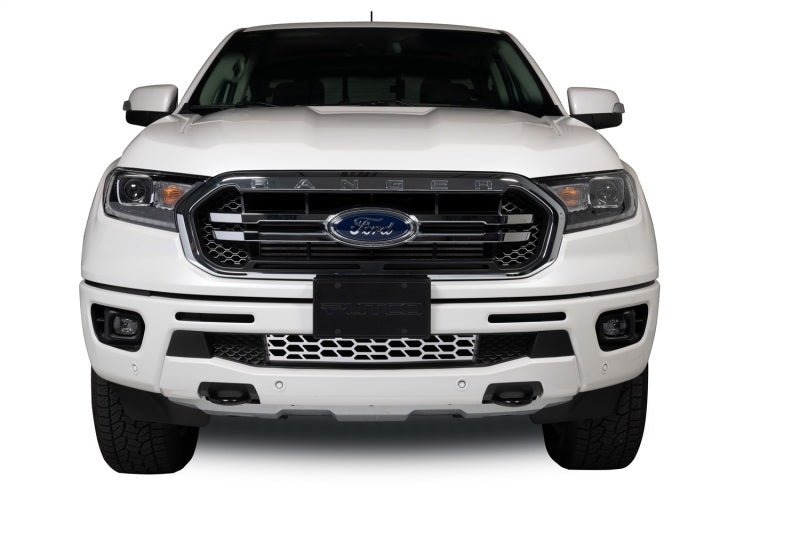 Putco 19-20 Ford Ranger w/o Adaptive Cruise - Hex Shield - Polished SS Bumper Grille Inserts 82163 82163 Photo - Mounted