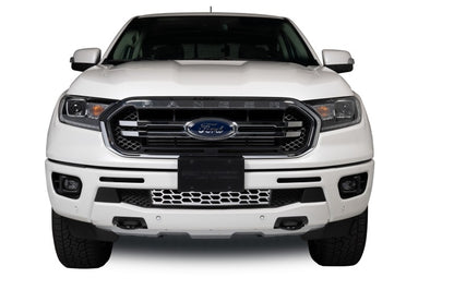 Putco 19-20 Ford Ranger w/o Adaptive Cruise - Hex Shield - Polished SS Bumper Grille Inserts 82163 82163 Photo - Mounted