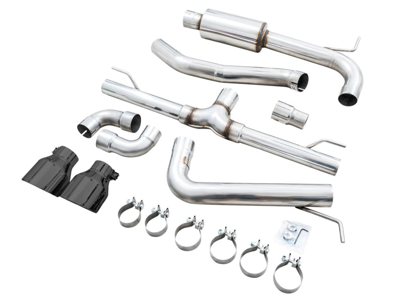 AWE Tuning AWE 2022 VW GTI MK8  Track Edition Exhaust - Diamond Black Tips 3020-33658 3020-33658 Photo - out of package