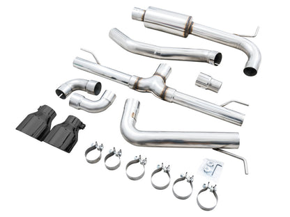 AWE Tuning AWE 2022 VW GTI MK8  Track Edition Exhaust - Diamond Black Tips 3020-33658 3020-33658 Photo - out of package