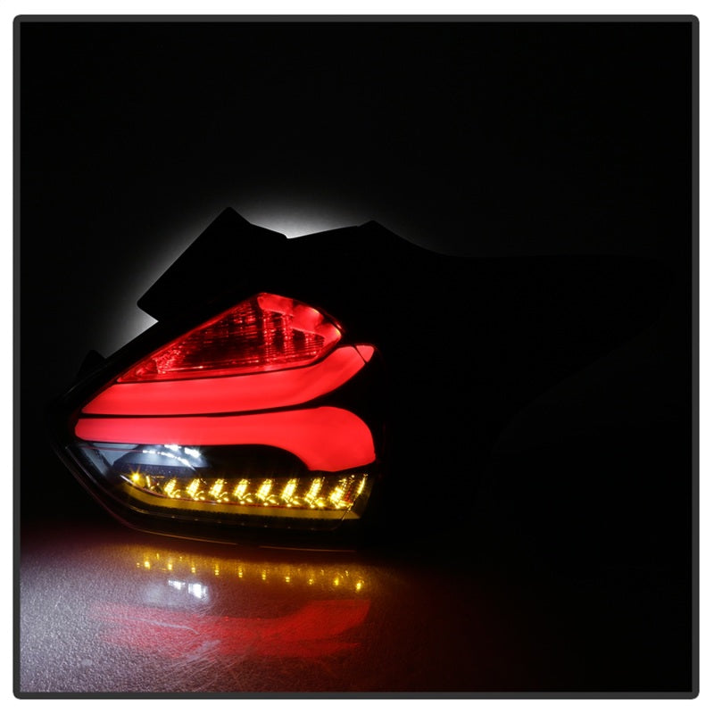 Spyder 15-17 Ford Focus Hatchback LED Tail Lights w/Indicator/Reverse - Black (ALT-YD-FF155D-LED-BK) 5085719 5085719 Photo - Unmounted