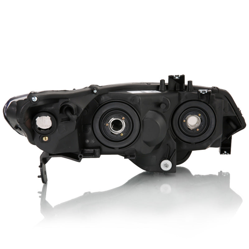 ANZO 2006-2009 Honda Civic 2 Door Crystal Headlight Black Amber (OE Replacement) 121546 121546 Photo - Primary