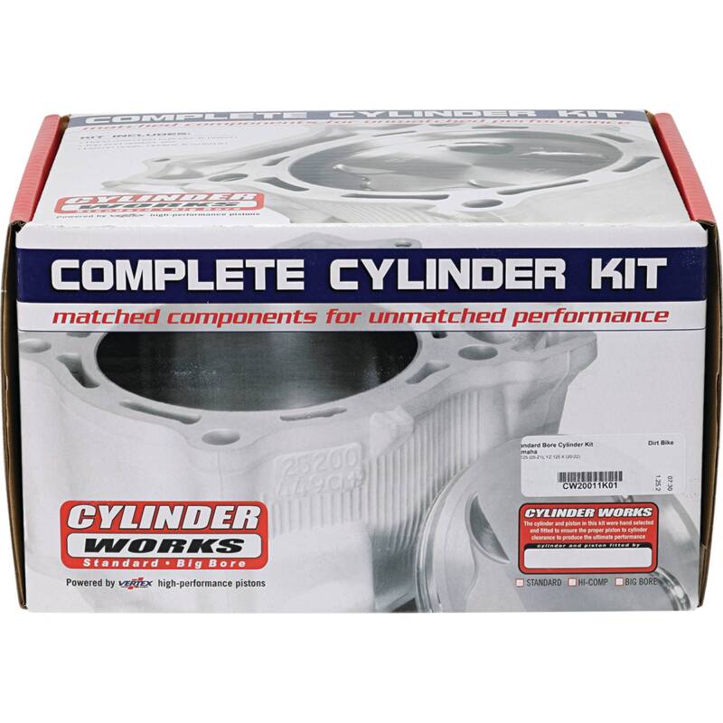 Cylinder Works 05-21 Yamaha YZ 125 125cc Standard Bore Cylinder Kit CW20011K01 CW20011K01 Photo - Primary