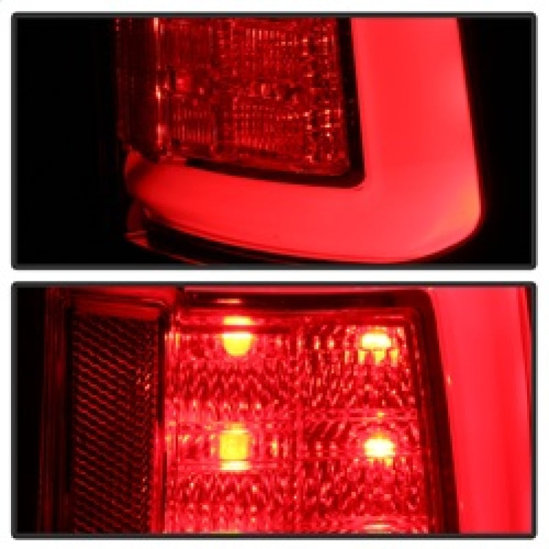 Spyder 13-14 Dodge Ram 1500 LED Tail Lights - Red Clear ALT-YD-DRAM13V2-LED-RC 5084071 5084071 Photo - Unmounted