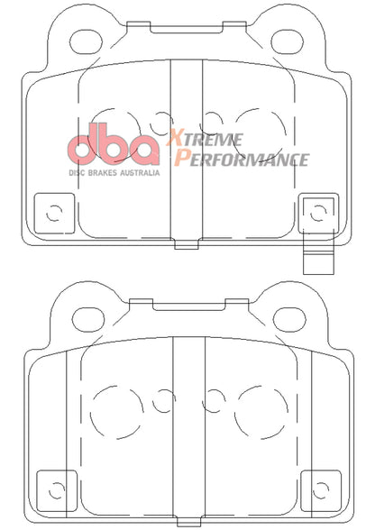 DBA 08-14 Mitsubishi EVO XP650 Rear Brake Pads DB2215XP Photo - out of package