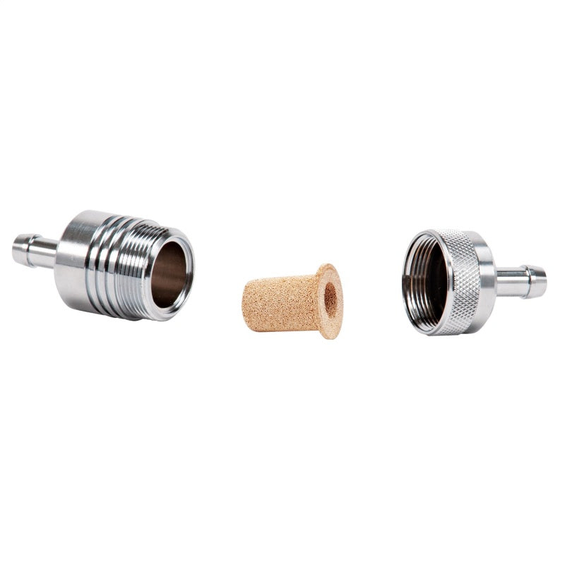 Russell 5/16 Inch Aluminum Street Fuel Filter (Chrome Finish) 645060 Photo - Unmounted