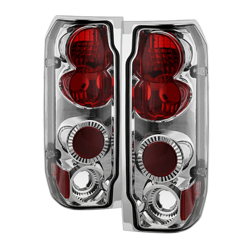 Spyder Ford F150 87-96/Ford Bronco 88-96 Euro Style Tail Lights Chrome ALT-YD-FF15089-C 5003317 5003317 Photo - Primary