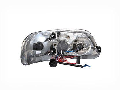 Anzo 1997.5-2003 Ford F-150 Projector Headlights w/ Halo and LED Chrome 1pc 111032 Photo - Unmounted