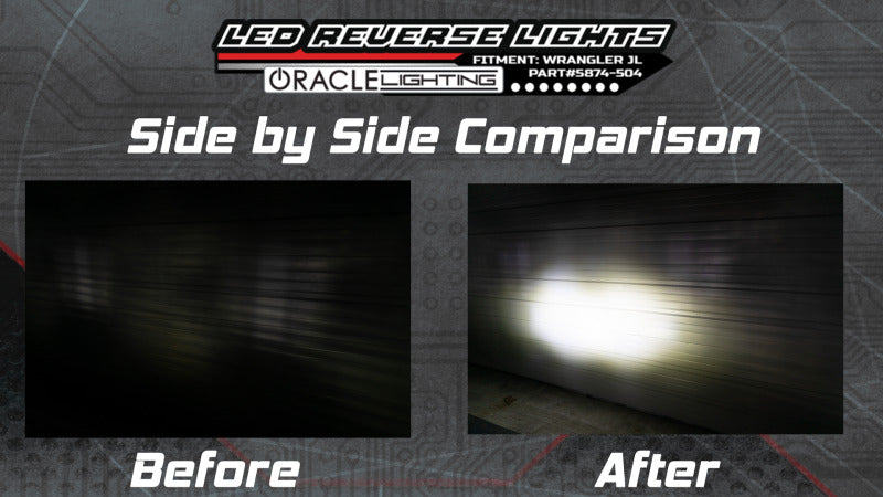 ORACLE Lighting Oracle Rear Bumper LED Reverse Lights for Jeep Wrangler JL - 6000K 5874-504 5874-504 Product Specifications Sheet
